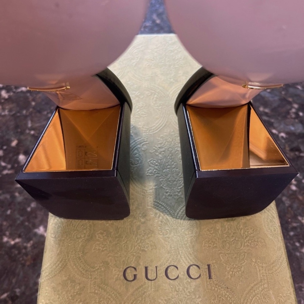 Gucci Black and Gold Women's Mules - Picture 3 of 7